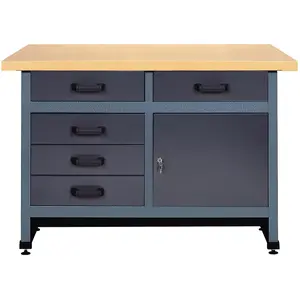 HP Autozubehör, Werkbank + Arbeitsbock, Werkbank B1200xT600xH840mm Anz.Schubl.5 (120 cm, 120 cm)