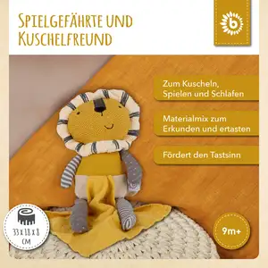 Bieco Kuscheltier Löwe mit Schmusetuch - ab Geburt