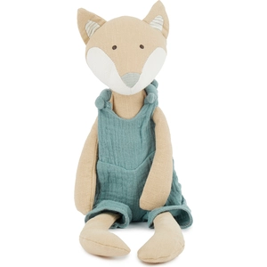 Bieco Kuscheltier aus Leinen & Musselin Fuchs - ab Geburt