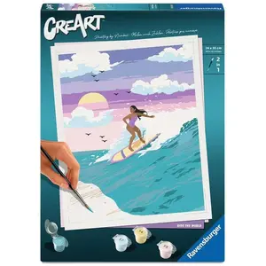 Ravensburger CreArt, Malen nach Zahlen Adults Trend - Wellenritt
