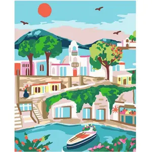 Ravensburger CreArt, Malen nach Zahlen Adults Trend - Griechische Insel