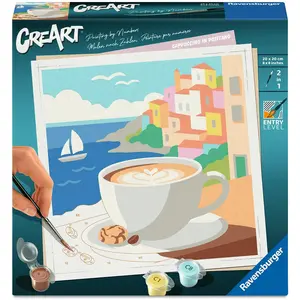 Ravensburger CreArt, Malen nach Zahlen Adults Trend - Cappuccino in Positano