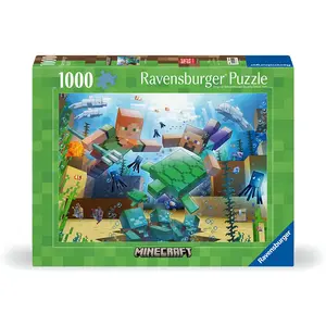 Puzzle mit 1000 Teilen Ravensburger Minecraft 70x50 cm günstig