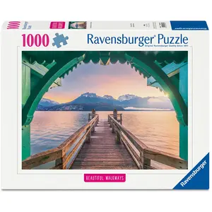 Ravensburger Puzzle Beautiful Walkways - Romantischer Steg am Lac d''Annecy