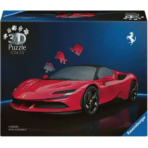 Puzzle 108 Teile Ravensburger Iconics 3D Ferrari TU günstig