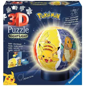 Beleuchtetes 3d-Ball-Puzzle mit 72 Teilen Ravensburger Star Wars Grogu...