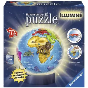 Ravensburger 3d Puzzle Globe 72 Stücke Leuchtend (72 Teile)