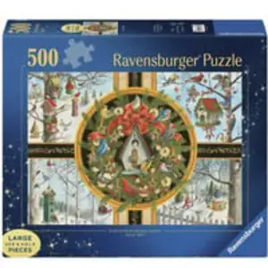 Puzzle Large Pieces Singvögel im Winter