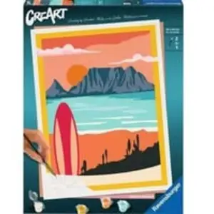 CreArt - Sunset at the Beach, Malen