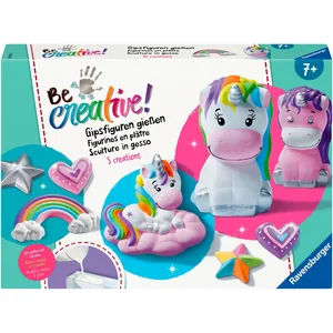 Ravensburger Bastelset DIY Gipsfiguren gießen Einhorn, Basteln