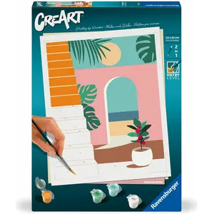 Ravensburger CreArt - Malen nach Zahlen 25524 - Urlaubsmodus - ab 12 Jahren für Einsteige