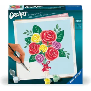 Ravensburger CreArt - Malen nach Zahlen 25520 - Rosenstrauss - ab 12 Jahren