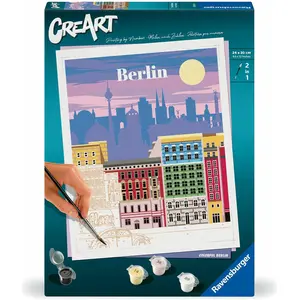 Ravensburger CreArt - Malen nach Zahlen 25521 - Farbenfrohes Berlin - ab 12 Jahren