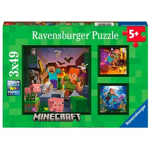 Ravensburger Minecraft Puzzle 3x49 Teile günstig