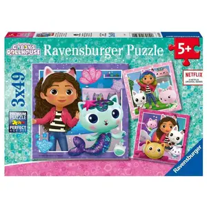 Ravensburger 3x49-teiliges Gabby´s Dollhouse Puzzle günstig