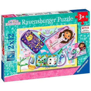 Ravensburger Puzzle 2x12 Teile Gabbys Haus