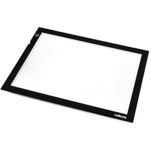 Super Slim LED Leuchtplatte A3 dimmbar, schwarz, Leuchtfeld 44x29 cm