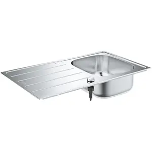 GROHE K200, Aufsatzwanne, Rechteckig, Edelstahl, Edelstahl, 1 Becken, Rechteckig günstig