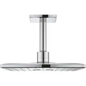 Grohe, Duschbrause, Kopfbrause Set Rainshower SmartActive 310 Cube 26481000 31x31 cm inkl. Deckenanschluss 14,2 c (2 Strahlarten, 25 l/min) günstig