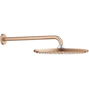 Grohe, Duschbrause, Kopfbrause Set Rainshower Cosmopolitan 310 26066DL0 31 cm inkl. Brausearm 38 cm warm sunset (1 Strahlart, 9.50 l/min) günstig