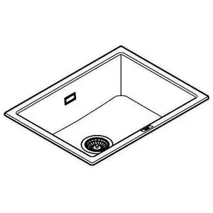 GROHE K700U, Aufsatzwanne, Rechteckig, Quarzkomposit, Schwarz, 1 Becken, Rechteckig günstig
