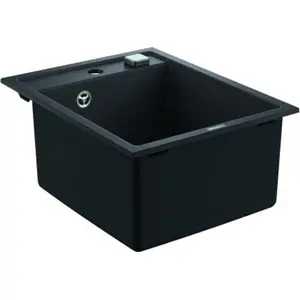 GROHE 31650AP0, Aufsatzwanne, Rechteckig, Quarzkomposit, Schwarz, 1 Becken, Rechteckig günstig