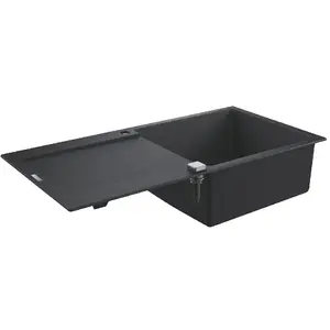 GROHE K500, Aufsatzwanne, Rechteckig, Quarzkomposit, Schwarz, 1 Becken, Rechteckig günstig