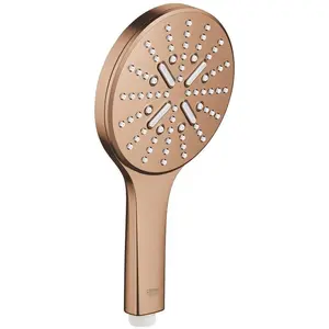 Grohe, Duschbrause, Handbr RAINSHOWER SMARTACTIVE 130 warm sunset gebürstet (3 Strahlarten, 8.50 l/min) günstig