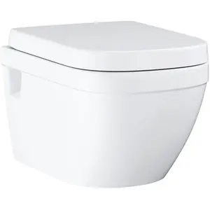 Grohe, Toilette + Bidet, Wand-Tiefspül-WC-Set Euro Keramik spülrandlos alpinweiss günstig