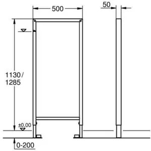 Grohe Rapid SL Vorwand-Element Leerelement - 38548001 günstig