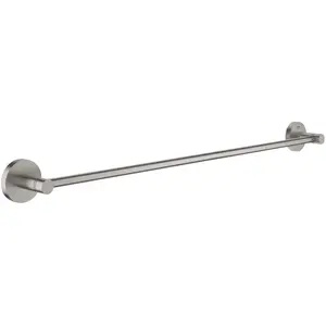 Grohe, Handtuchhalter + Handtuchhaken, Start QuickFix Badetuchhalter, 654mm, klebbar, supersteel günstig