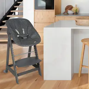 Roba Treppenhochstuhl, Set 2in1 Graphite gesteppt Born Up 'Luxe' günstig