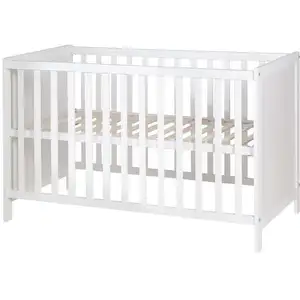 roba Beistellbett Baby Kinderzimmer Möbel weiß höhenverstellbar mit 5 ... günstig