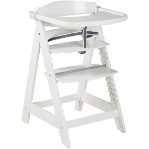 roba® Hochstuhl Treppenhochstuhl Sit Up Click & Fun, weiß, aus Holz günstig