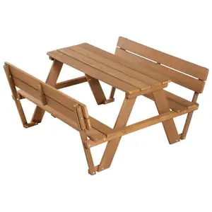 roba Kindermöbel-Set Außenbereich aus massivem Kiefernholz, braun lack... günstig