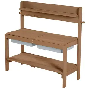 roba Kinder Outdoor Gartenküche 'Fun' aus Holz: Wetterfeste Matschküch...