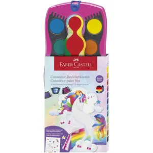 Faber-Castell, Künstlerfarbe + Bastelfarbe, Farbkasten Connect.Einhorn12er (12 ml)