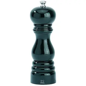 Peugeot Saltkvaern Paris 18 cm Bøgetrae Sort Lak,1 stk, Pfeffermühle + Salzmühle, Schwarz