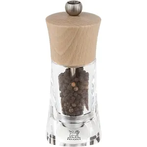 Peugeot Oleron, Pfeffermühle + Salzmühle, Braun, Transparent