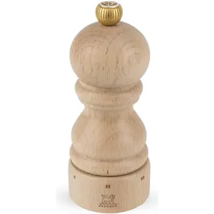 Peugeot PARIS Salzmühle Buchenholz schw lackiert 30 cm, Pfeffermühle + Salzmühle, Schwarz, Silber, Braun