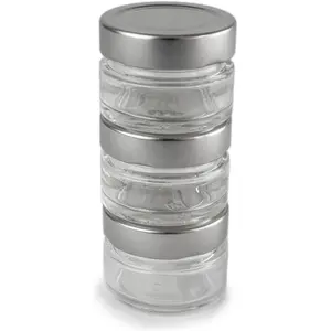 Peugeot Vorratsgläser / Pfefferbehälter 3er Set, Pfeffermühle + Salzmühle, Transparent