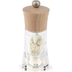 Peugeot Oléron Zirlion Feuchte Meersalzmühle, Pfeffermühle + Salzmühle, Braun, Transparent günstig