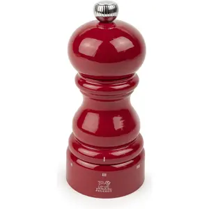 Peugeot PARIS U'SELECT Zirlion Salzmühle rot lackiert 12 cm, Pfeffermühle + Salzmühle, Rot