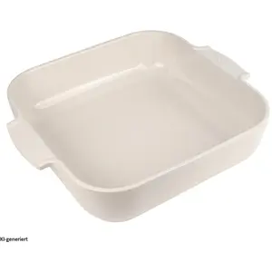 Peugeot Auflaufform Quadratisch 36 cm, Auflaufform, Weiss