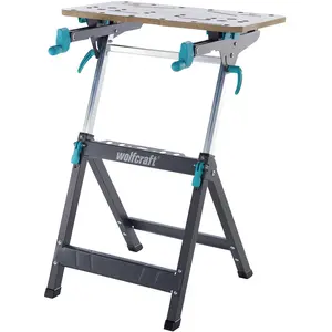 wolfcraft, Werkbank + Arbeitsbock, 1 MASTER 750 ERGO Spanntisch (68 cm, 70 cm)