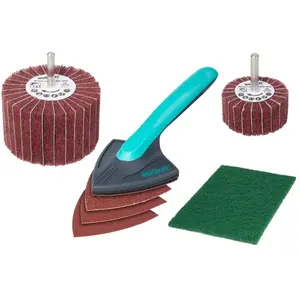 wolfcraft, Schleifmittel, 1 Holz-Bearbeitungs-Set 7-tlg. günstig