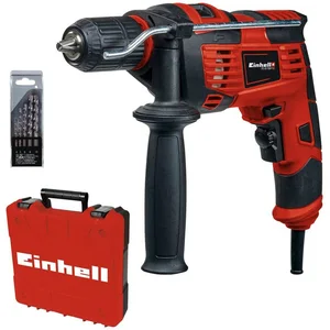 Einhell Schlagbohrmaschine TC-ID 720/1 E Kit, (Set, 3-tlg), inkl. Koff...