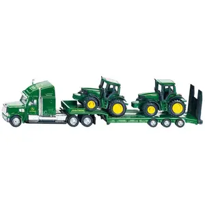 Auto Spiele - Tieflader mit Traktoren john deere Siku TU