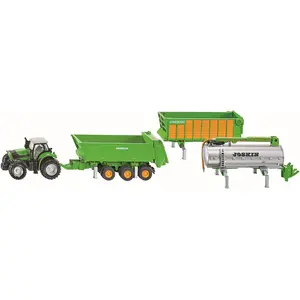 Siku Traktor Deutz mit Anhängerset