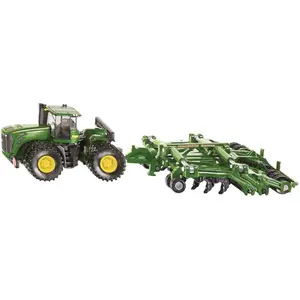 SIKU 1856 John Deere 9630 Traktor mit Amazone Grubber, 1:87 Maßstab Mo...